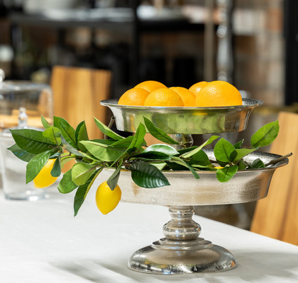 SREBRNA OKROGLA SKLEDA IZ ALUMINIJA L