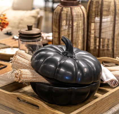 BLACK PUMPKIN BOWL