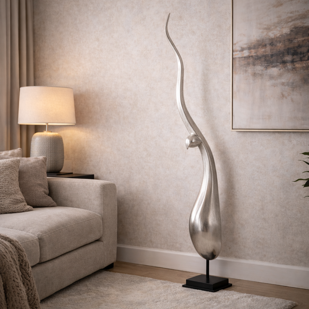 kipi-in-skulpture/Velana-living-SKULPTURA-CHOFA-SREBRNI-LIST-XL-210CM--L74632