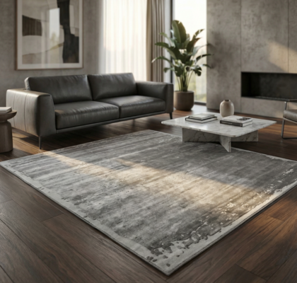 PREPROGA LIQUORICE/MEDIUM GRAY 170x240 cm