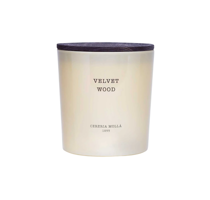 XL CANDLE VELVET WOOD 600G