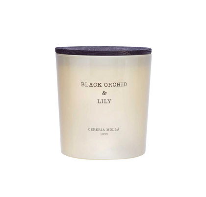 CANDLE XL BLACK ORCHID & LILY 600G