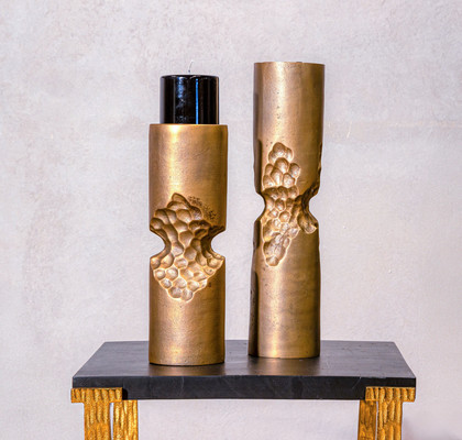 SVEČNIK NICKLE ANTIQUE S