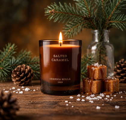 BOŽIČNA SVEČA SALTED CARAMEL 