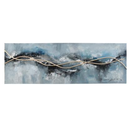 SLIKA HORIZ. ABSTRAKTNA MODRA 40x120