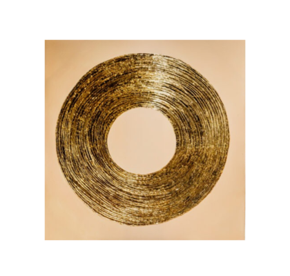 SLIKA ZLAT KROG NA PLATNU 140X140