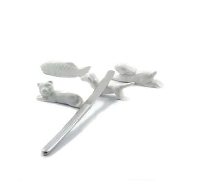 CUTLERY STAND CAT SET/6