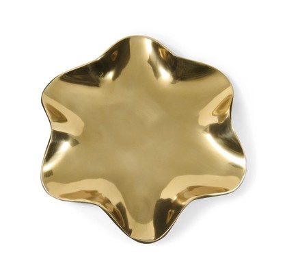 GOLD-TONED DECORATIVE TRAY WAVERLY