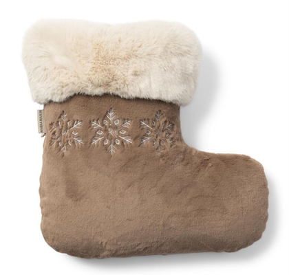 OKRASNA BLAZINA BOŽIČNA NOGAVICA IZ UMET. KRZNA