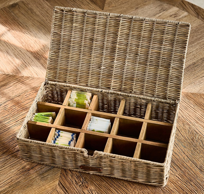 ŠKATLA ZA ČAJ IZ RATANA