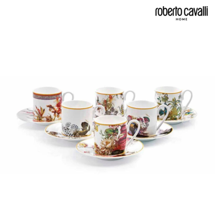 SET 6 SKODELIC ZA KAVO FLOWERS