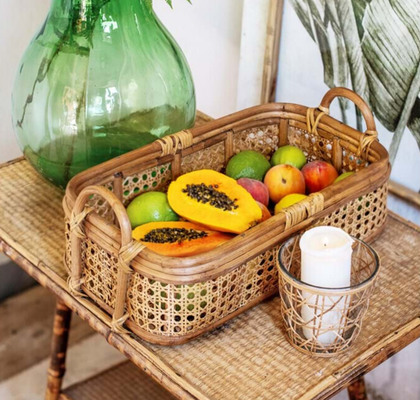 NATUR BASKET WITH HANDLES