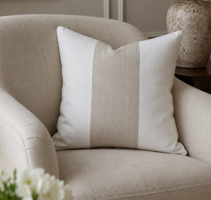 CUSHION WHITE BEIGE