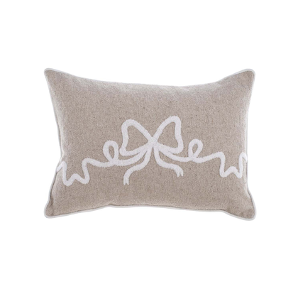 CUSHION WITH BOW