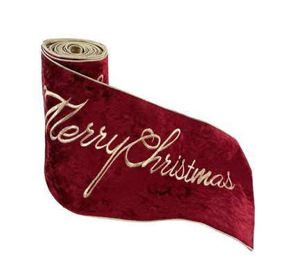 BORDO ŽAMETEN BOŽIČNI TRAK Z NAPISOM MERRY CHRISTMAS