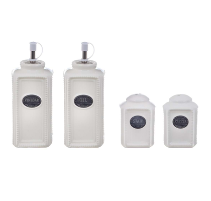 SET 4 (OIL, VINEGAR, SALT, PEPPER)