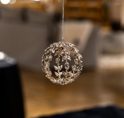 SREBRN BOŽIČNI OKRASEK DIAMOND SILVER