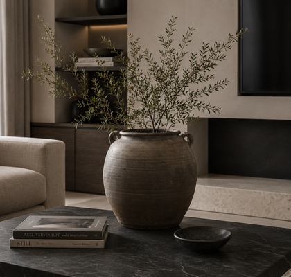 CERAMIC GRAY VASE