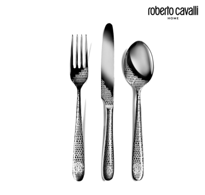 JEDILNI PRIBOR LIZZARD SILVER 63 PCS