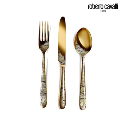 JEDILNI PRIBOR LIZZARD GOLD 63 PCS