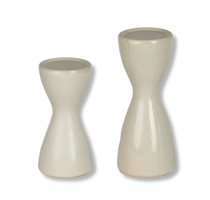 SVEČNIK AUBUM WHITE L