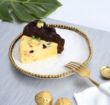 DESERT PLATE GOLDEN SALERNO