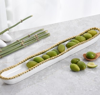 SERVIRNA POSODA ZA OLIVE GOLDEN SALERNO