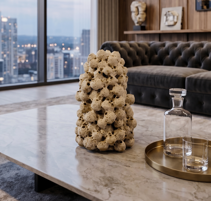 DECORATIVE SEA URCHIN VASE