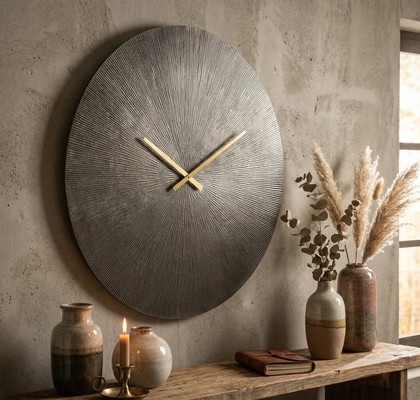 STENSKA URA ZONE ČRNA 58CM