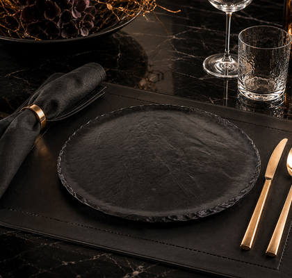 SERVIRNI KROŽNIK BLACK LIVELLI 40CM