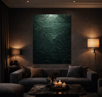 TURKIZNA SLIKA NA PLATNU 100X140